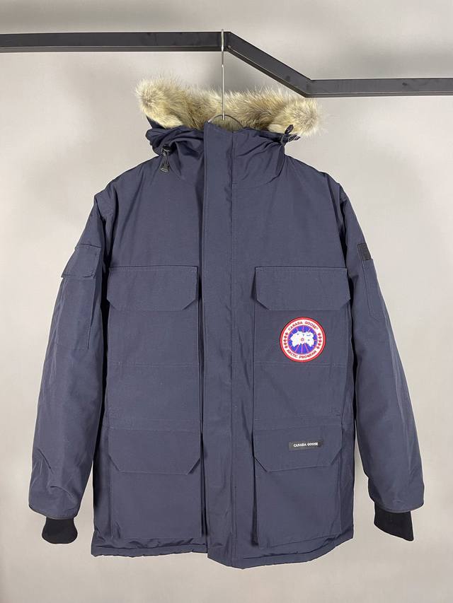 最高版本，正品级别 DDD 加拿大鹅Canada Gooes 24新款08款 情侣款远征款派克大衣经典羽绒服 新款大鹅羽绒服：颜色 深兰 DDD 尺码：Xs.