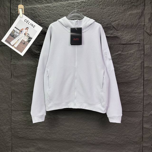 小鸟家2025新款华夫格口袋刺绣Logo情侣款连帽拉链外套 DDD 高版本高版本 DDD 面料采用高密度高弹华夫格材质 网红明星同款 DDD 高版本 高 品质