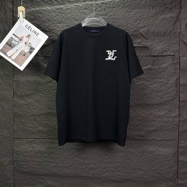 驴家2026新款贴布刺绣彩色云朵字母情侣款短袖T恤 DDD 高版本高版本 DDD 原版面料 数码直喷印花工艺 网红明星同款 DDD 高版本 高 品质 DDD 面