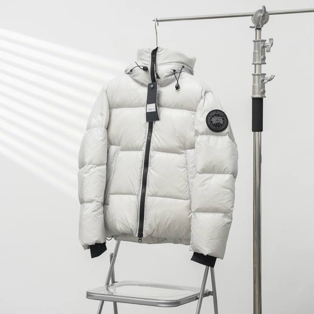 Canada Goose丨加拿大鹅2252泡芙连帽羽绒服 DDD 配色：灰白黑标 DDD 尺码：Xs-Xxl DDD