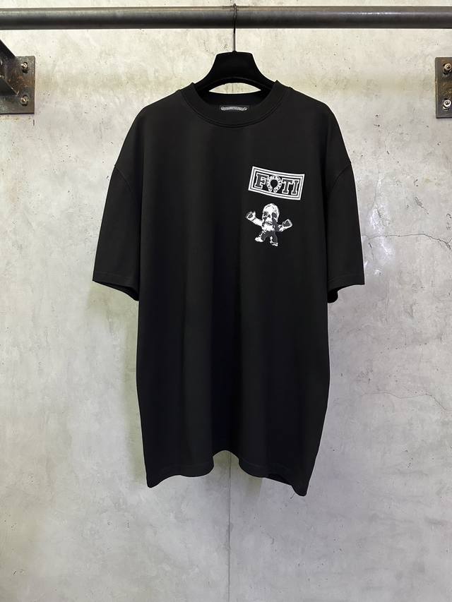 Chrome Hearts 克罗心 25Ss Foti系统黑彩九宫格圆领短袖T恤 DDD 面料高定超重磅全棉双纱紧密新疆棉 克重400克 搭配2*2索罗娜罗纹