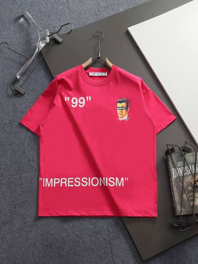 Off-White 月球背面大Logo DDD 原版面料 官方同款 短袖T恤 DDD 定制 同缸染面料 手感非常舒服 DDD 春夏最新砖柜同步 时尚又个性 超级