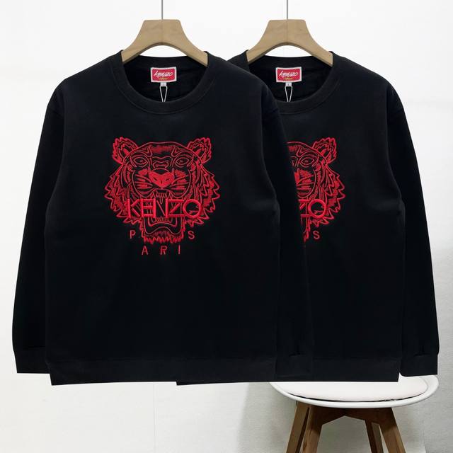 上新 DDD Kenzo 420G水貂绒老虎头加绒卫衣，高品质，情侣款，高密度刺绣胸前几十万针精工刺绣细节相当到位、面料依然选用420G的纯棉加厚，超柔水貂绒，