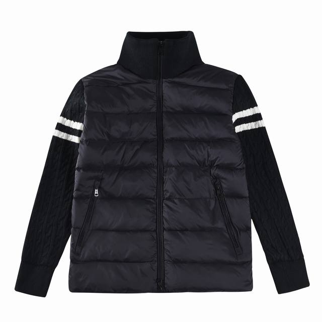 特价 黑色剩Sml 灰色剩Sml DDD 蒙口 Moncler 盟可睐冬季新款立领羊毛针织拼接羽绒服 整套内衬 防风保暖 官网同步 男女同款 DDD 采用90白