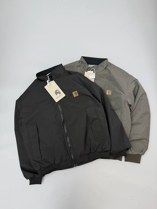 上新 DDD 卡哈特25Ss冬季新款胸前小Logo飞行员夹克棒球棉服外套，工装高街痞帅Cleanfit飞行员教练三防棉衣夹克外套棒球服棉服，男女同款，经典永不过