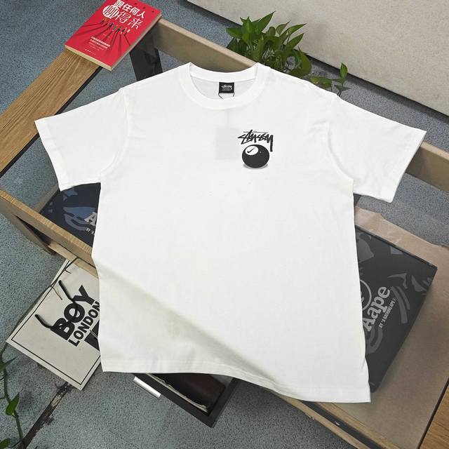 款号：Xbnb043 DDD 2026新款Stussynike斯图西联名耐克勾子桌球图案Logo字母印花休闲情侣宽松短袖T恤，经典永远不会过时、人手必备款，26