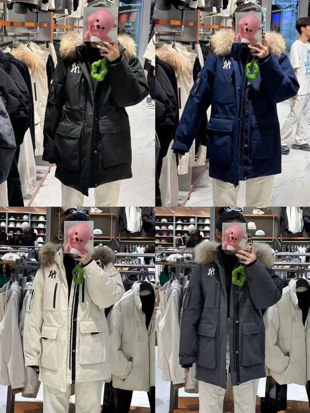 特价 非质量问题不售后 DDD -Mlb 工装大毛领 中长款 派克羽绒服 张凌赫同款 男女同款 Djb13 DDD -面料：原版一比一三防面料。防风防泼水。 D