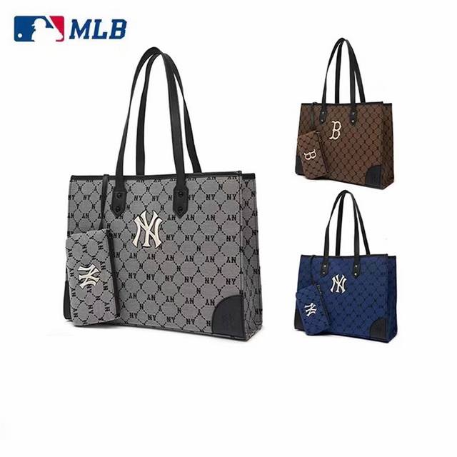 上新 原单高品质 DDD Mlb Monogram Tote Bag复古老花满版提花刺绣款大容量托特包 新款Ny托特包专柜同步！ 质感超级棒！ 原单品质 零售后