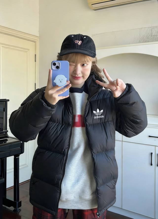 绒子含量 加厚350 加3Xl尺码 男码可穿180斤 大朵% 白鸭绒国标阿迪达斯三叶草Adidas羽绒服百搭情侣款真正羽绒服 DDD 绒子含量 正宗 绒 加厚蓬