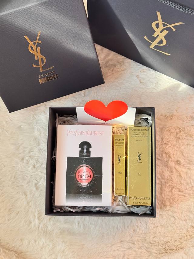 礼盒不优惠 ！圣罗兰黑鸦片女神三件套！ DDD #铁了心都要入，一生只做一件事，一生只爱一个人，我爱你，你随意#！你的倾国倾城，我的一眼万年，送与最爱之人！ D