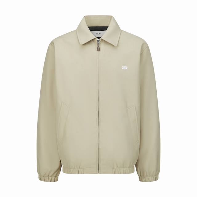 专柜1:1版本 ] DDD 品名: Celine 赛琳刺绣凯旋门拉链干部夹克翻领外套 DDD 款号：115 DDD 颜色：黑色 杏色 DDD 尺码: S-Xl