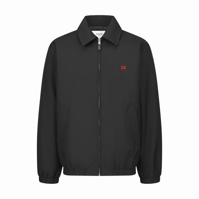 专柜1:1版本 ] DDD 品名: Celine 赛琳刺绣凯旋门拉链干部夹克翻领外套 DDD 款号：115 DDD 颜色：黑色 杏色 蓝色 DDD 尺码: S-