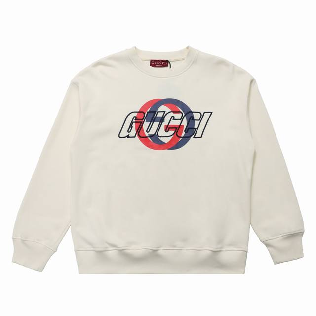 顶级版本] DDD 品名: Gucci 古驰 刺绣Logo休闲圆领卫衣 DDD 尺码：Xs-L DDD 颜色：黑色 杏色 DDD 面料: 定制原版双纱420克高