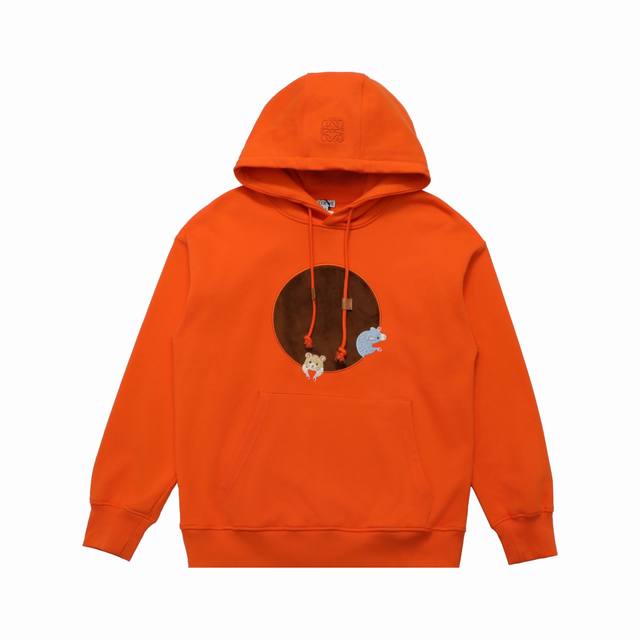 顶级版本] DDD 品名: Loewe 罗意威 新款刺绣Logo标识休闲连帽卫衣 DDD 尺码：Xs-L DDD 颜色：黑色 杏色 咖啡色 DDD 原版定制高克