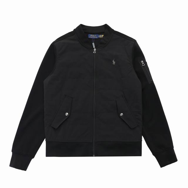 代购版本 ] DDD 品名: Ralph Lauren 拉夫劳伦刺绣标识棒球服夹克外套 DDD 颜色: 黑色 DDD 尺码：S-Xl DDD 定制云感双面绒 质