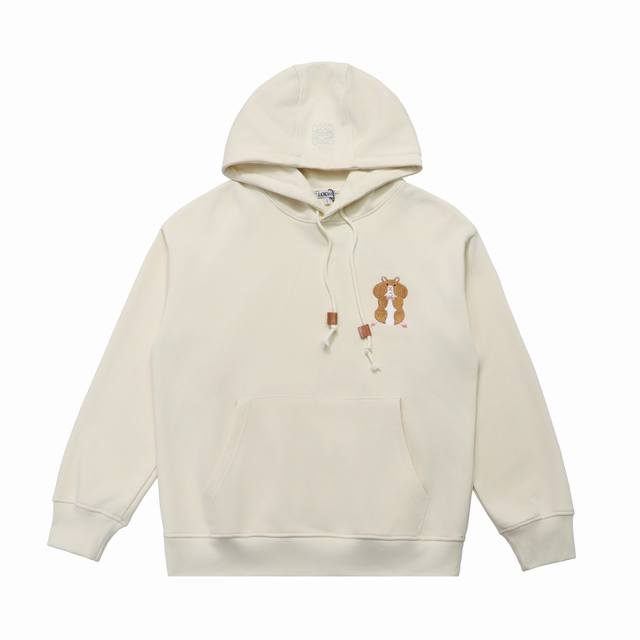 顶级版本] DDD 品名: Loewe 罗意威 新款刺绣Logo标识休闲连帽卫衣 DDD 尺码：Xs-L DDD 颜色：黑色 杏色 咖啡色 DDD 原版定制高克