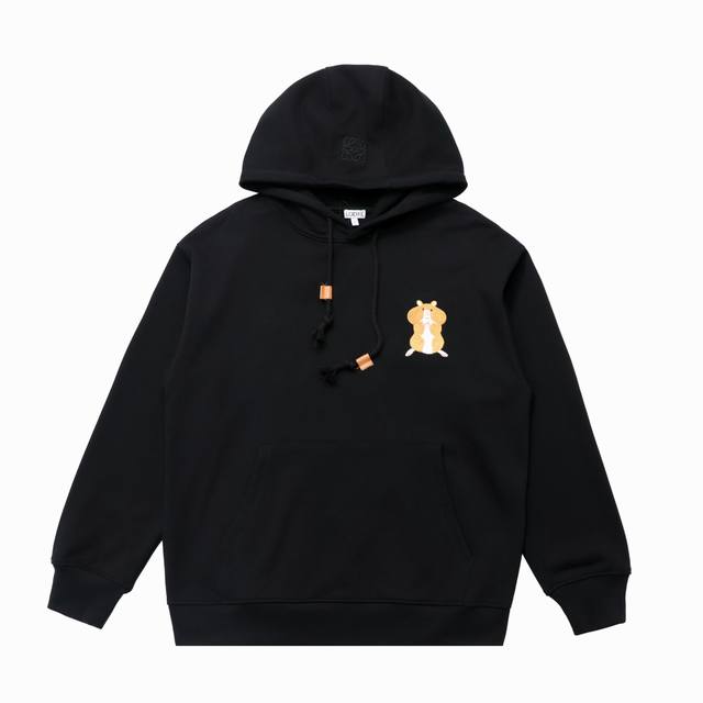 顶级版本] DDD 品名: Loewe 罗意威 新款刺绣Logo标识休闲连帽卫衣 DDD 尺码：Xs-L DDD 颜色：黑色 杏色 咖啡色 DDD 原版定制高克
