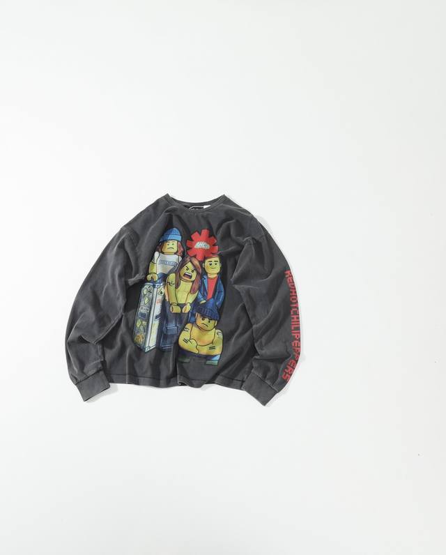 Saint X Rhcp红辣椒乐队 X Lego 乐高限定三方联名重磅水洗做旧高街长袖 男女同款 DDD 顶级复刻，原版原包装真重磅好货来袭，付辛博同款，卡通减