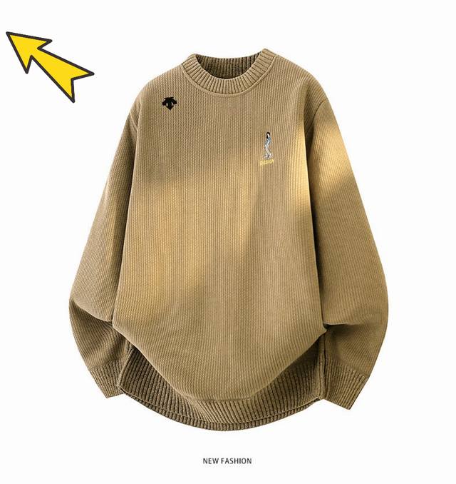 Descente迪桑特 2025冬季新款简约风高领针织衫，既是一件打底，又是一件保暖毛衣，超级实用！ DDD 青岛外贸工厂P代工出货，柜在售1380+，一样的面