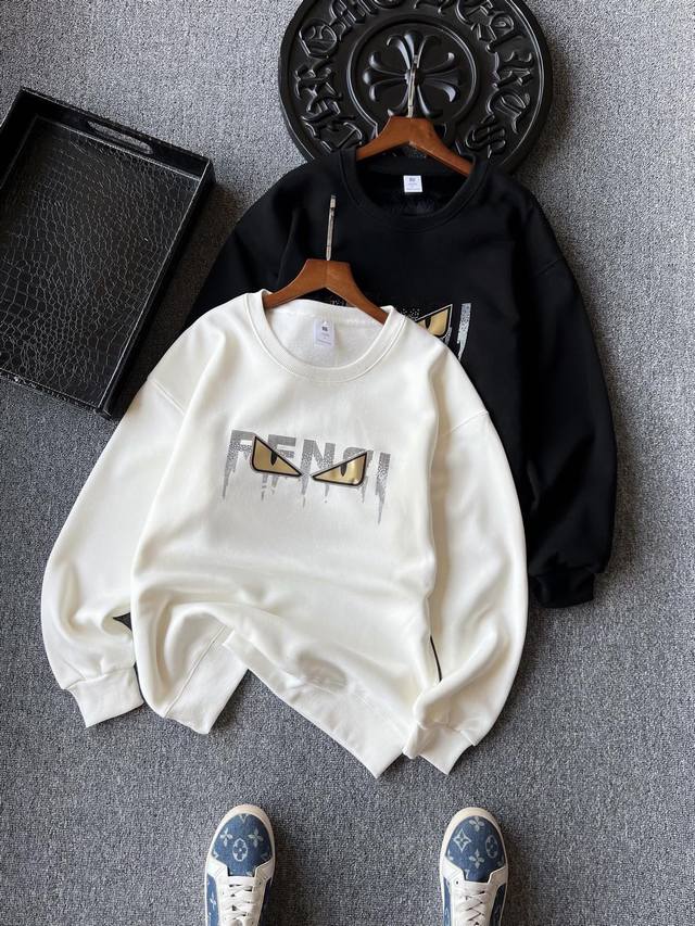 顶级超柔加绒卫衣！ DDD 人气爆款！Fendi 芬迪小怪兽专柜新品博奥绒加绒加厚卫衣！恒隆在售万元级，款号：2414 DDD 芬迪家今年最新新疆长绒棉面料，内