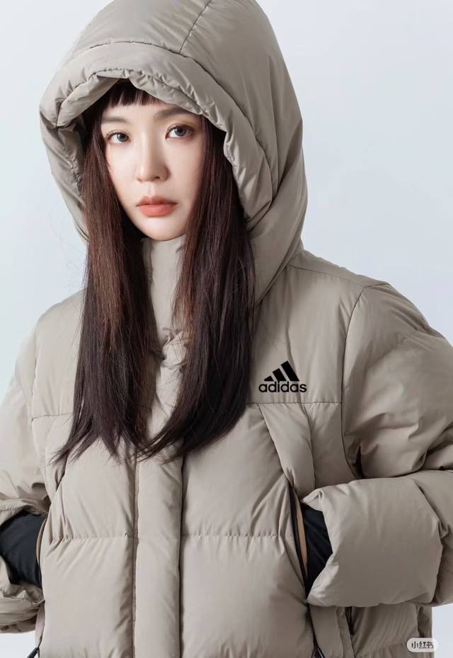 特价 高版本不退换 大朵绒90白鸭绒阿迪达斯Adidas长款羽绒服 质量不是吹 超级好这款 冬天行走的大棉被~必备长款 DDD 含绒量很足 不跑绒巨暖和~！拉链
