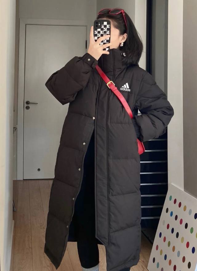 不跑绒不钻绒银色蓄热网 DDD 银色蓄热网 大朵绒90%白鸭绒阿迪达斯Adidas白标长款大朵绒羽绒服中戏情侣款加厚正宗大朵白鸭绒 DDD 市场最高版本 无需多