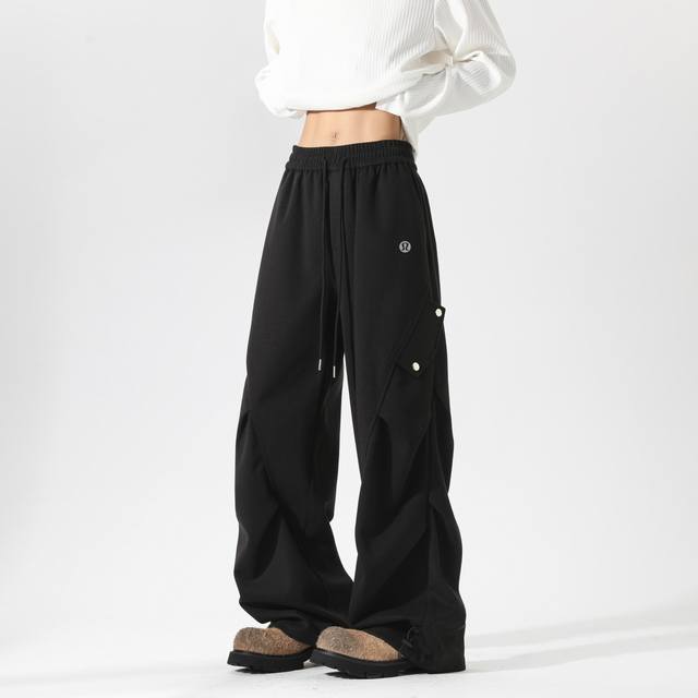 Lululemon 露露乐檬 DDD 美式松弛天花板！Lululemon 重磅褶皱工装裤，男女百搭阔腿休闲神裤 DDD Lululemon 这款美式重磅褶皱工装