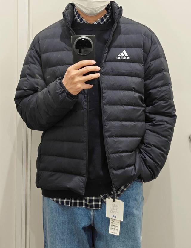 鹅绒版本 不是鹅绒免费送 DDD 高充绒量140克 超蓬松 DDD Adidas阿迪达斯白鹅绒排骨羽绒服 DDD 不是白鹅绒 绒子含量90% 免费送 DDD 购