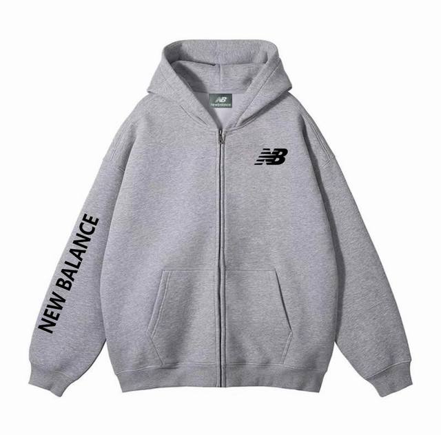 重磅银狐绒加厚 DDD New Balance 新百伦Nb侧拼花型冬季加绒加厚连帽开衫拉链卫衣外套 DDD 高端冬季加绒拉链卫衣系列 DDD 甄选530G银狐绒