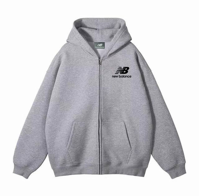 重磅银狐绒加厚 DDD New Balance 新百伦Nb冬季加绒加厚连帽开衫拉链卫衣外套 DDD 高端冬季加绒拉链卫衣系列 DDD 甄选530G银狐绒加厚面料