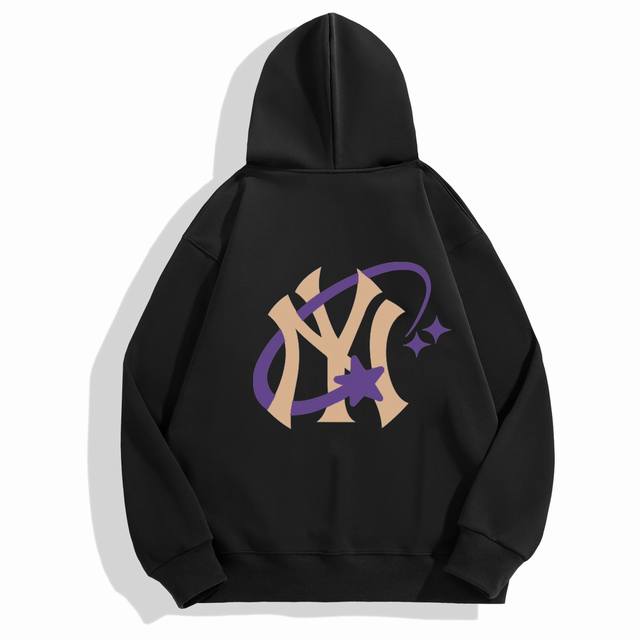 银狐绒加厚 DDD Mlb-Ny 闪星冬季加绒加厚连帽卫衣 DDD 高端冬季加绒卫衣系列 DDD 甄选530G银狐绒加厚面料 区别市场便宜货200G低廉单薄品质