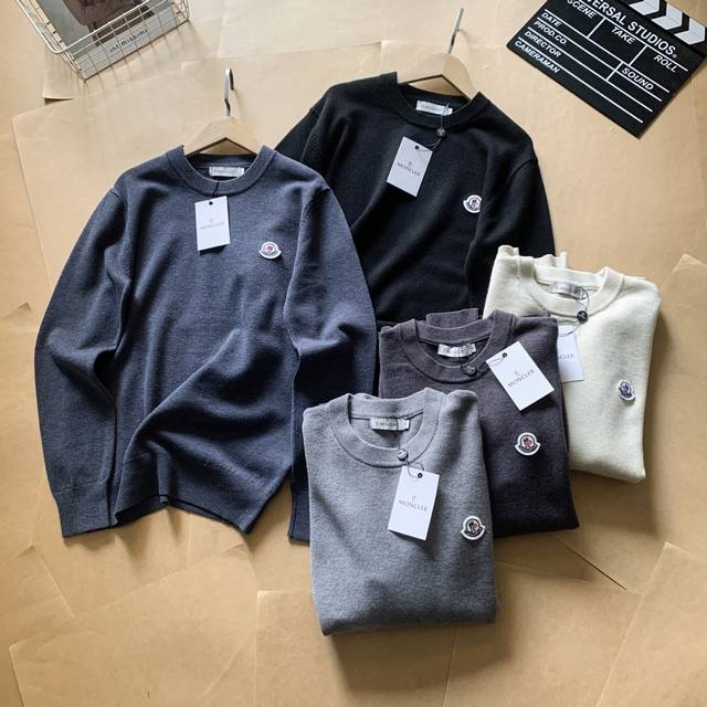 Moncler蒙口23Ss新款秋冬套头长袖毛衣针织衫 DDD -单品采用定染定纺纱线、购入原版打造 全套定制辅料 细节决定成败 重磅秋冬新款 单品克重高达700