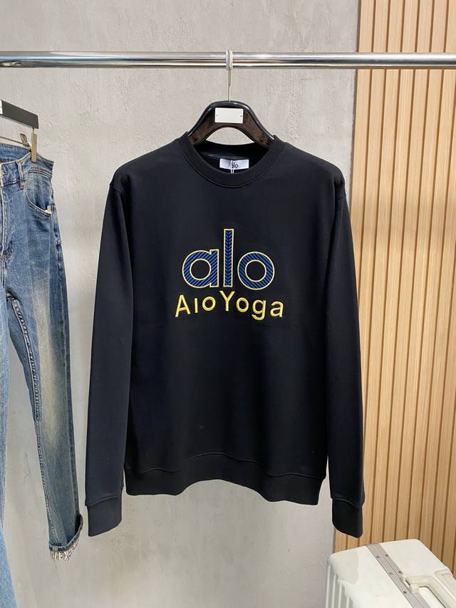 支持年后退换 Alo 25Ss 新品 最新最顶级版本精美工艺圆领卫衣，最顶级的品质专柜原单套头衫，顶级制作工艺进口面料，专柜品质重工刺绣设计，采用进口高端订制面