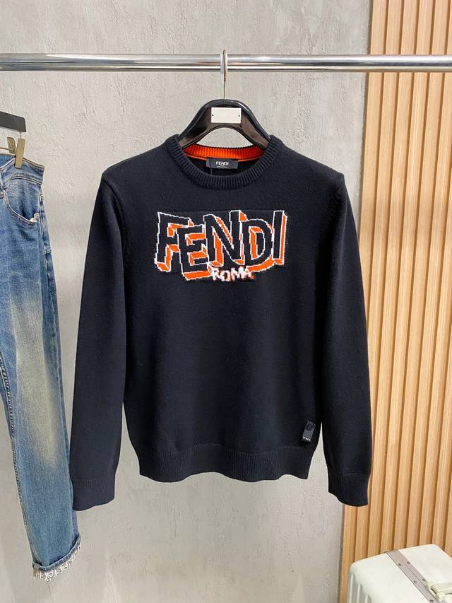 支持年后退换 芬迪25Ss秋冬 新品 毛衣专供狠货，进口原版科技羊毛精纺！精细针织一体，色彩混织纯手工技艺呈现 档次极高，凸显衣着品味与奢华 工艺精湛！定制原版