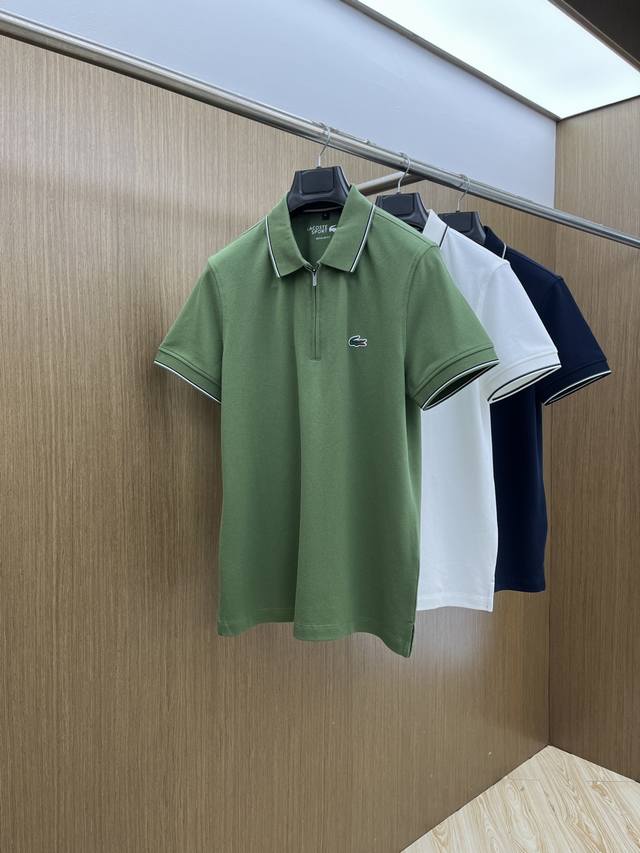早春 Laco 2540早春新款男士标识短袖Polo衫，延续经典商务休闲翻领Polo恤.该款Polo衫采用丝光双面棉质珠地面料制成，隽永设计可跨越时尚潮流。经典