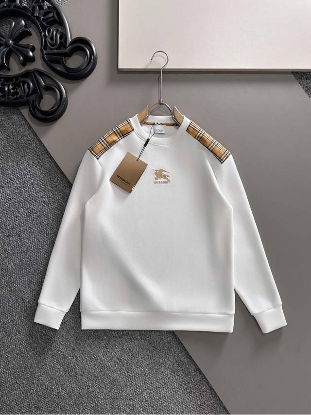 支持年后退换 Burberry巴宝莉 2025Ss秋冬新品 长袖太空棉卫衣，经典Logo设计，百搭款 官网同步发售 定制面料，柔软细腻，亲肤感极高，完美诠释出品