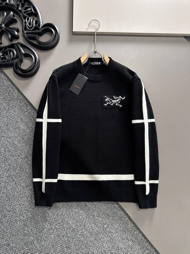 支持年后退换 始祖鸟 毛衣 2025秋冬最新系列，专柜1:1顶级复刻，全品相！加厚款，潮人必备单品！懂货的老铁赶紧下手，面料：羊绒10%羊毛60%氨纶30% D