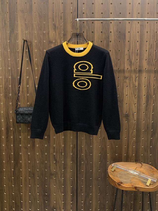 支持年后退换 Alo 25Ss秋冬 新品 毛衣专供狠货，进口原版科技羊毛精纺！精细针织一体，色彩混织纯手工技艺呈现 档次极高，凸显衣着品味与奢华 工艺精湛！定制