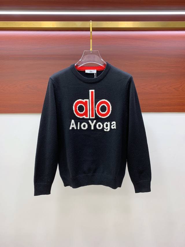 支持年后退换 Alo 25Ss秋冬 新品 毛衣专供狠货，进口原版科技羊毛精纺！精细针织一体，色彩混织纯手工技艺呈现 档次极高，凸显衣着品味与奢华 工艺精湛！定制