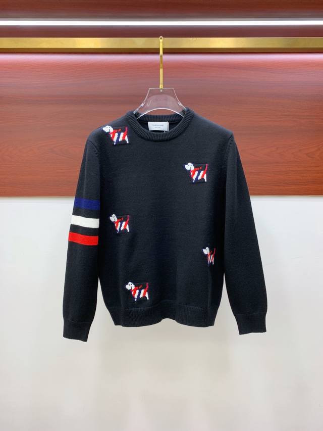 支持年后退换 Tb 25Ss秋冬 新品 毛衣专供狠货，进口原版科技羊毛精纺！精细针织一体，色彩混织纯手工技艺呈现 档次极高，凸显衣着品味与奢华 工艺精湛！定制原