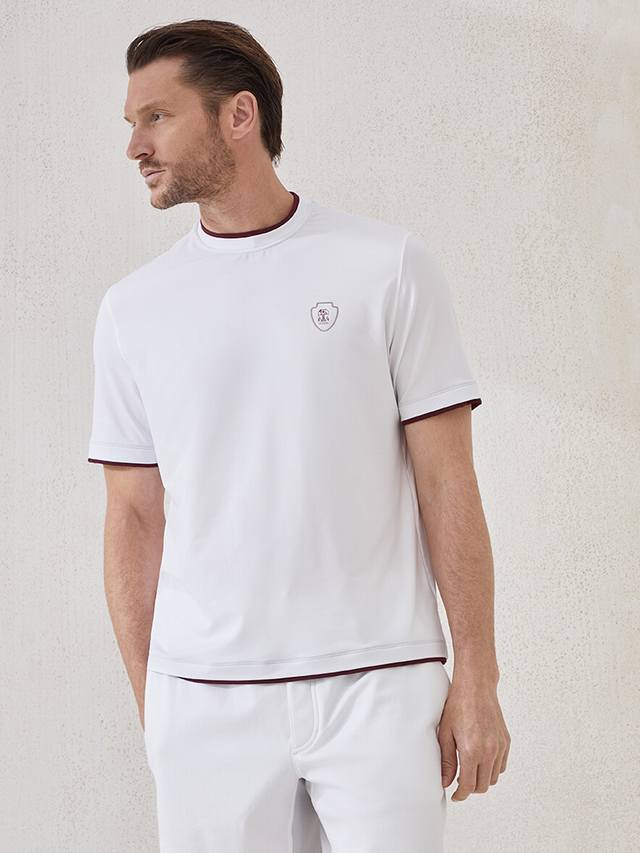 Bru**Llo Cuci**Lli 老钱新贵们推荐 2026春夏最新 旅行系列 ！休闲运动都能很好搭配的一款 标志刺绣圆领短袖T恤衫 旅行系列 今年的设计采用