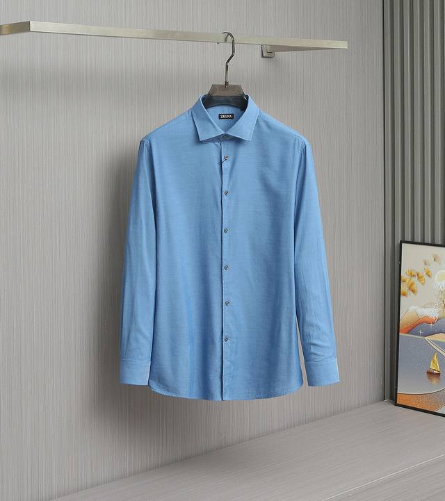 新品 -Ez家男士商务休闲长袖衬衫，香港洋行渠道货，纯正血统品质，高端原厂代工出品，25年F W秋冬新款，经典王牌系列！！ DDD Ez家的单品真谛在于高级和简