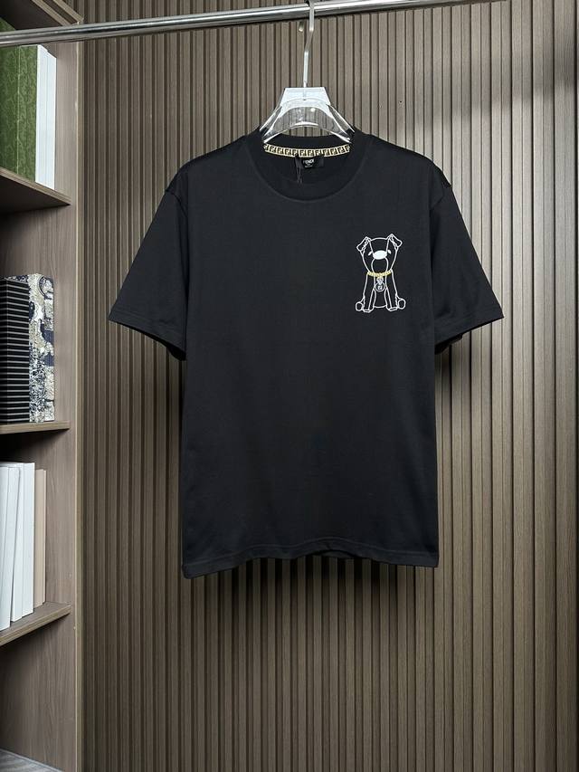 黑～ DDD Fd芬迪26Ss春夏新款圆领短袖，面料秘鲁进口匹马棉 × 顶级丝光工艺，冲刺 DDD