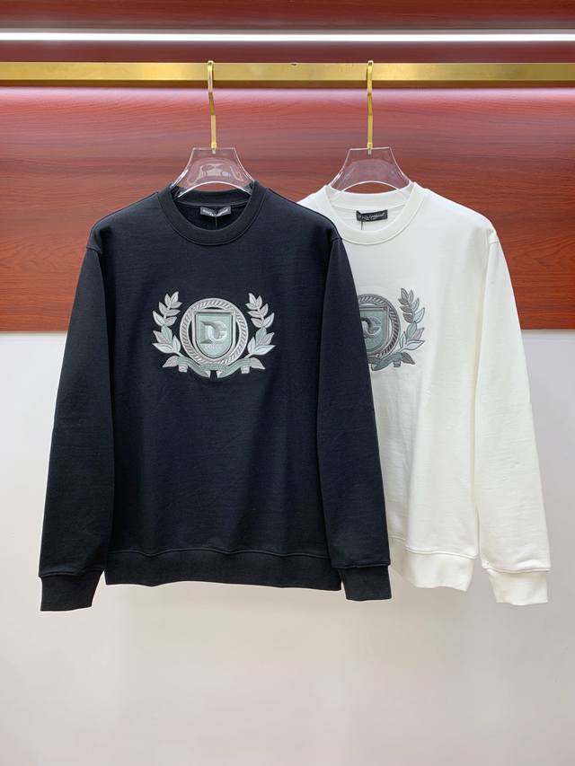 支持年后退换 杜嘉班纳25Ss 新品 最新最顶级版本精美工艺圆领卫衣，最顶级的品质专柜原单套头衫，顶级制作工艺进口面料，专柜品质重工刺绣设计，采用进口高端订制面