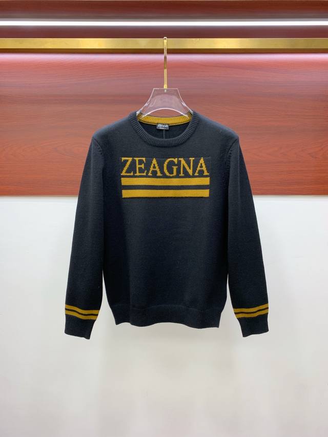 支持年后退换 杰尼亚25Ss秋冬 新品 毛衣专供狠货，进口原版科技羊毛精纺！精细针织一体，色彩混织纯手工技艺呈现 档次极高，凸显衣着品味与奢华 工艺精湛！定制原