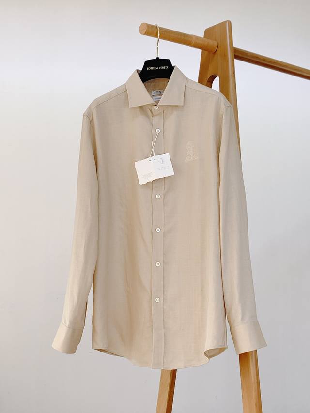 年后 DDD Brunello Cucinelli 布鲁奈罗.库奇内利 休闲亚麻衬衫 DDD 经典版型衬衫怎么穿都好看，Bc衬衣很讲究品质，经典的款式每年都是爆