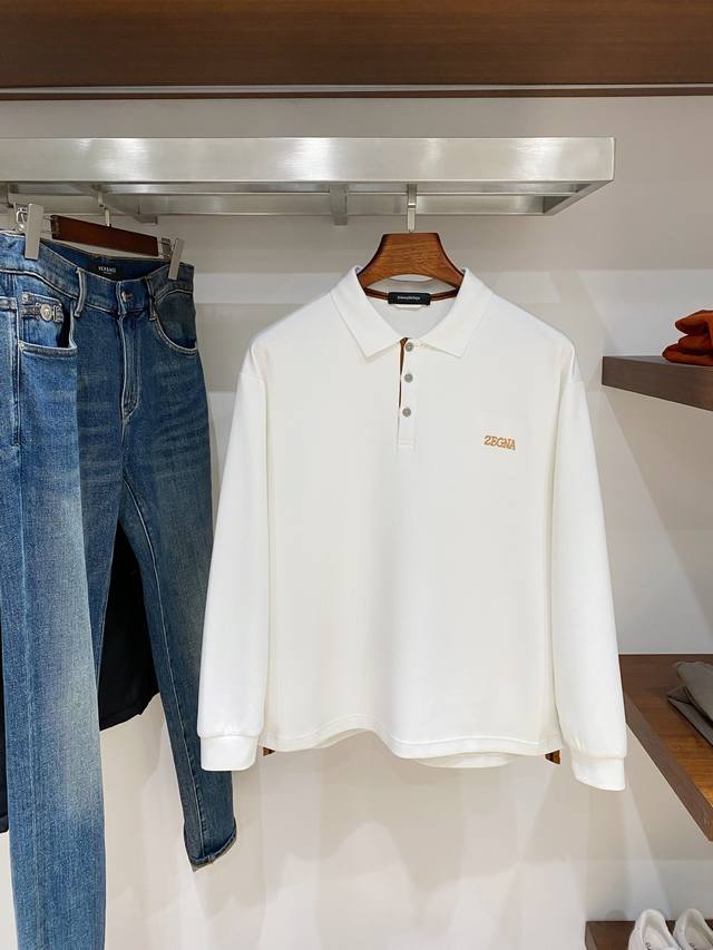 支持年后退换！ 杰尼亚、2025新品卫衣，时尚帅气，简约百搭款，胸前精致刺绣图案字母Logo，定制原版面料，不仅挺括，保持潮流的廓形，又穿着舒适，纱织更细腻，码