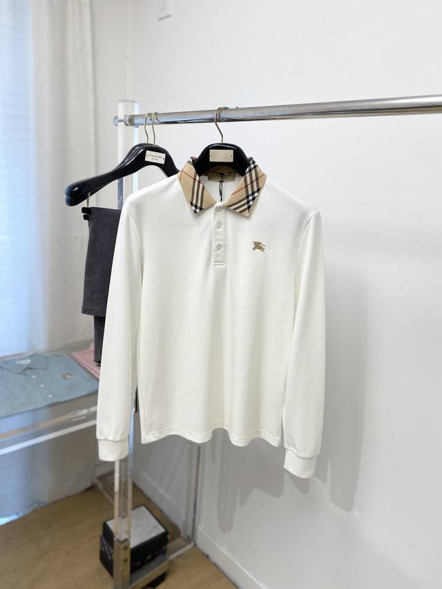 支持年后退换！ 巴宝莉、2025新品长袖卫衣，时尚帅气，简约百搭款，胸前精致刺绣图案Logo，定制原版面料，不仅挺括，保持潮流的廓形，又穿着舒适，纱织更细腻，码