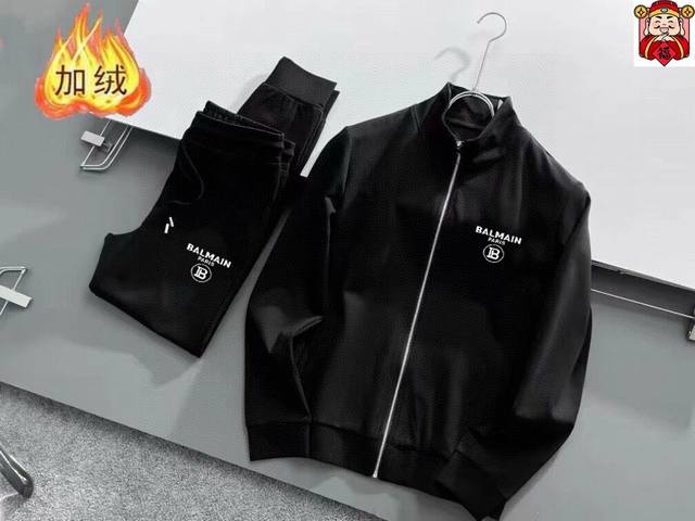 品牌: 巴尔曼 加绒加厚 2025秋冬款新品 ，明星最爱时装味休闲套装，干净利落剪裁 ，都市风十足 采用精品定制面料，内里保暖效果极佳，手感软糯干爽，上身效果挺