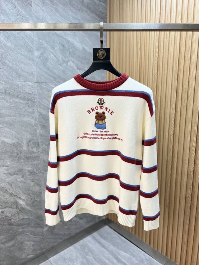 可年后 Moncler 蒙口 2025年秋冬新品上新 三标齐全 圆领毛衣 好货不用过多介绍 看细节 专柜码数：M-Xxxxl 175 140建议L DDD